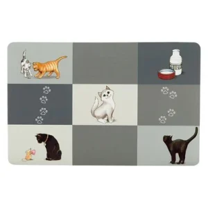 Trixie Patchwork Cat Napfunterlage L 44 x B 28 cm