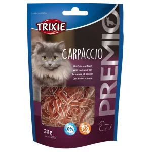 TRIXIE PREMIO Carpaccio Katzensnack – Entenbrust & Fisch, glutenfrei, 20 g