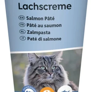 TRIXIE PREMIO Lachscreme Katze – Tube 75 g, 35 % Lachs, glutenfrei, mit Taurin