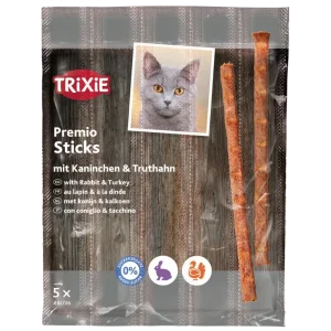 TRIXIE Premio Sticks mit Kaninchen & Truthahn 5 x 5 g