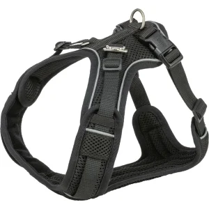 TRIXIE Premium FlexMesh Geschirr schwarz XS-S | DAS FUTTERHAUS