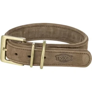 TRIXIE Pure Halsband, Leder extra breit braun, XS, 25–31 cm/25 mm