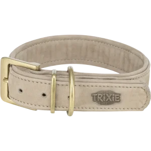 TRIXIE Pure Halsband, Leder extra breit