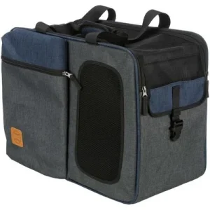 TRIXIE Rucksack & Tasche Tara 2 in 1 grau/blau, 25 × 38 × 50 cm