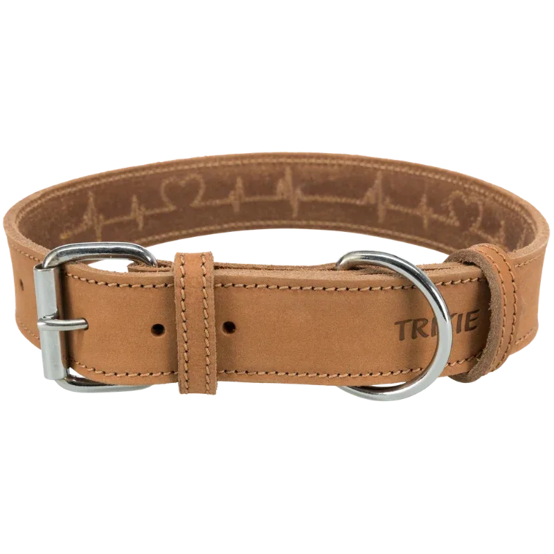 TRIXIE Rustic Fettleder-Halsband Heartbeat - Image 2