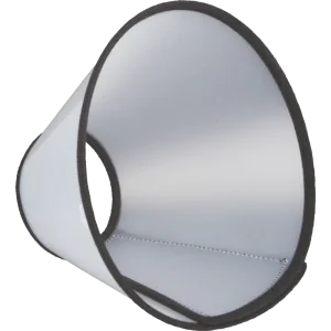 TRIXIE Schutzkragen transparent mit Klettverschluss - S-M, 30-37 cm / 14 cm