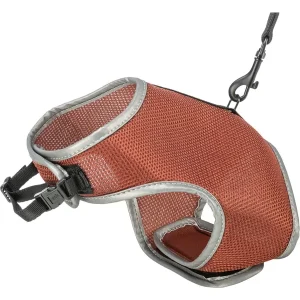 TRIXIE Softgeschirr Katze mit Leine rostbraun 1,2 m | DAS FUTTERHAUS