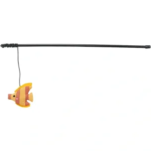 TRIXIE Spielangel Fisch orange, schwarz 46 cm | DAS FUTTERHAUS