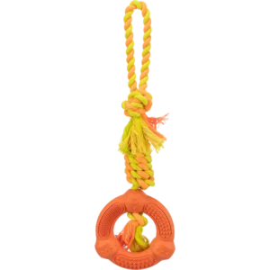 TRIXIE Spieltau mit Ring, Naturgummi