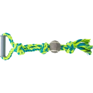 TRIXIE Spieltau mit Tennisball, Baumwolle/Polyester