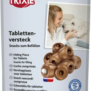 TRIXIE Tabletten-Versteck Hundesnack – Snack zum Befüllen, mit Tierärzten entwickelt, 100 g