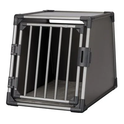 Trixie Transportbox Aluminium graphit B 61 x T 86 x H 65 cm (Größe M-L)