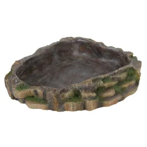 Trixie Wasser-/Futterschale 24 x 5,5 x 20 cm für Reptilien | 26081 mit integriertem Wasserspiegel - HaustierPro