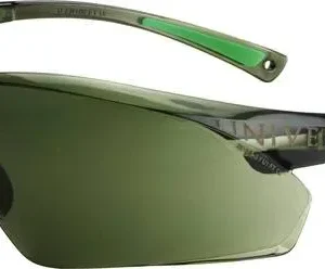 TÜV-zertifiziertes Univet 506UP 506U-04-04 Schutzbrille mit Antibeschlag-Schutz, inkl. UV-Schutz Schwarz, Grün EN 166 DIN 166 - HaustierPro