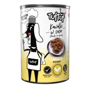 TufTuf Nassfutter für Hunde – Fleischstücke Dose 415 g