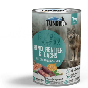 Tundra Dog Rind, Rentier & Lachs Dose