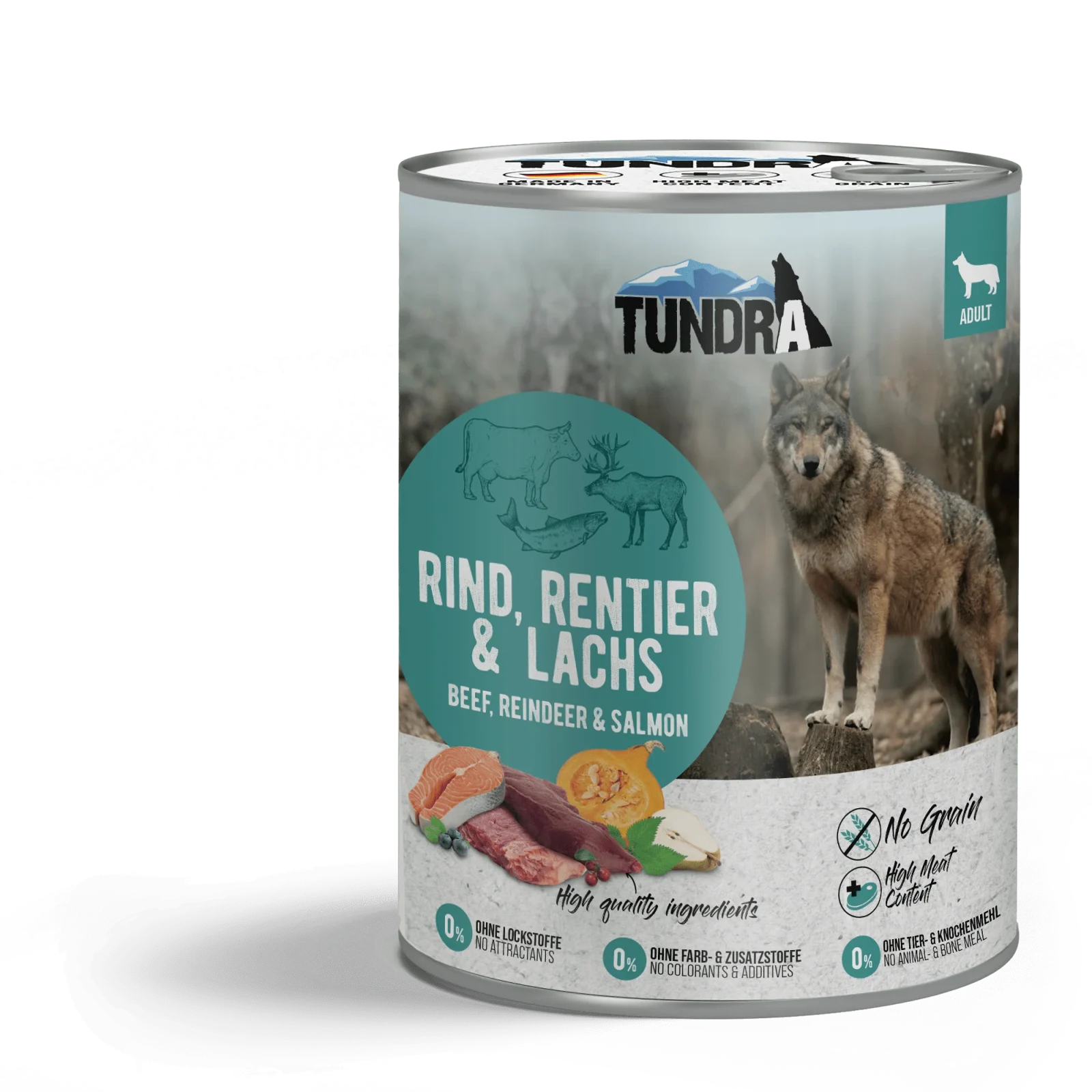 Tundra Dog Rind, Rentier & Lachs Dose - Image 2