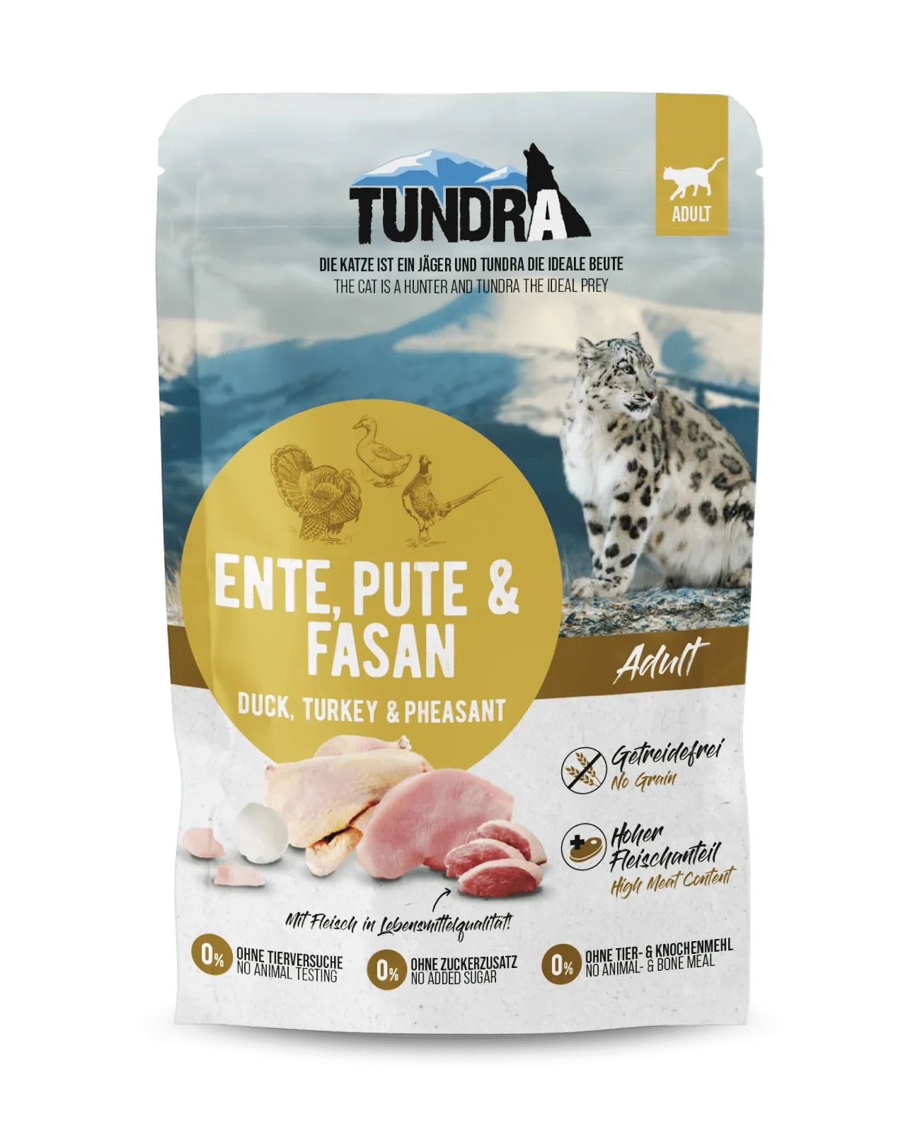 Tundra Katze Ente+Pute+Fasan Pouch