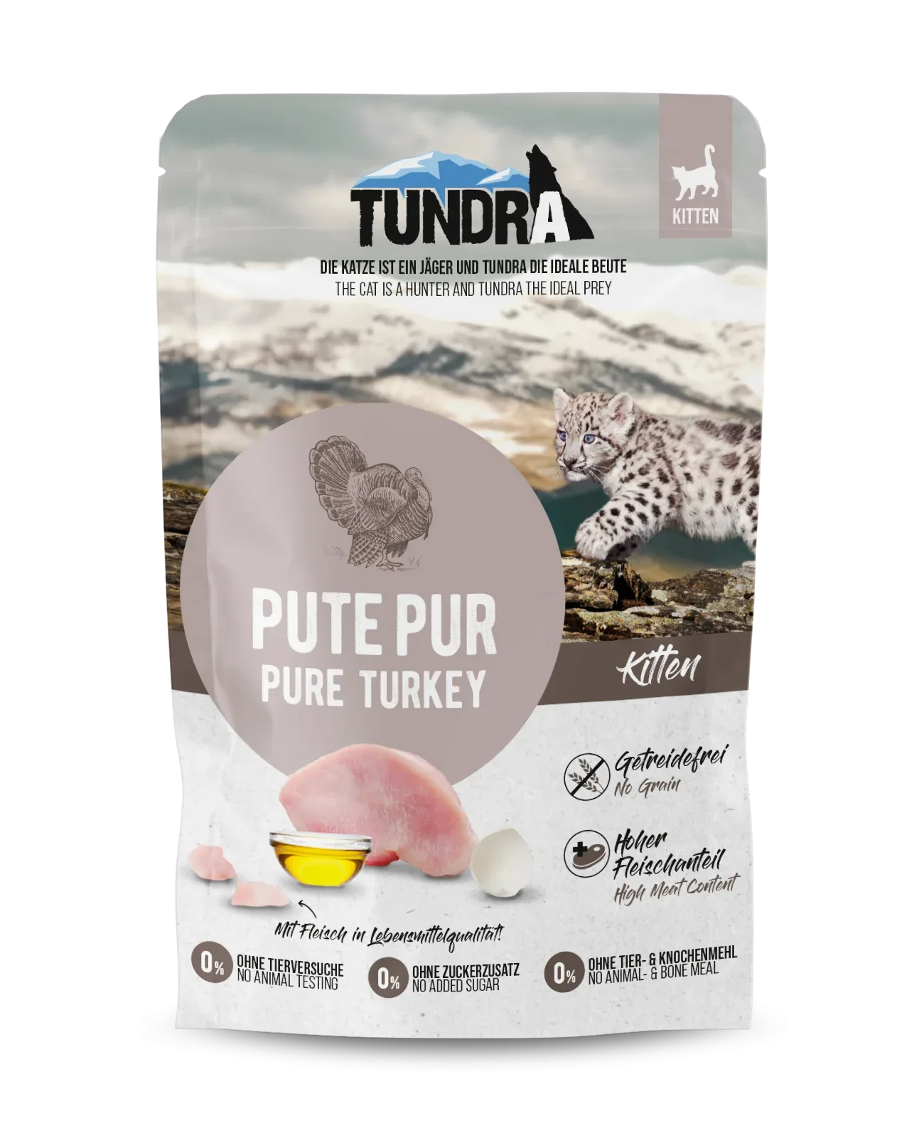 Tundra Katze Pouch Kitten Pute pur Pouch