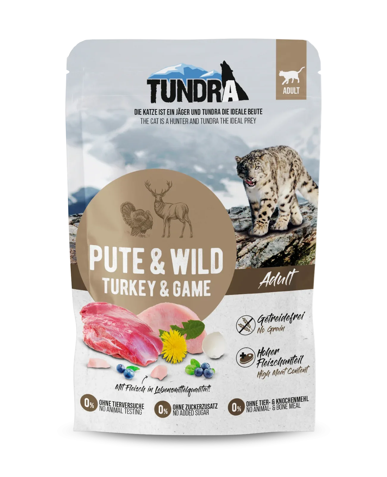 Tundra Katze Pouch Pute & Wild