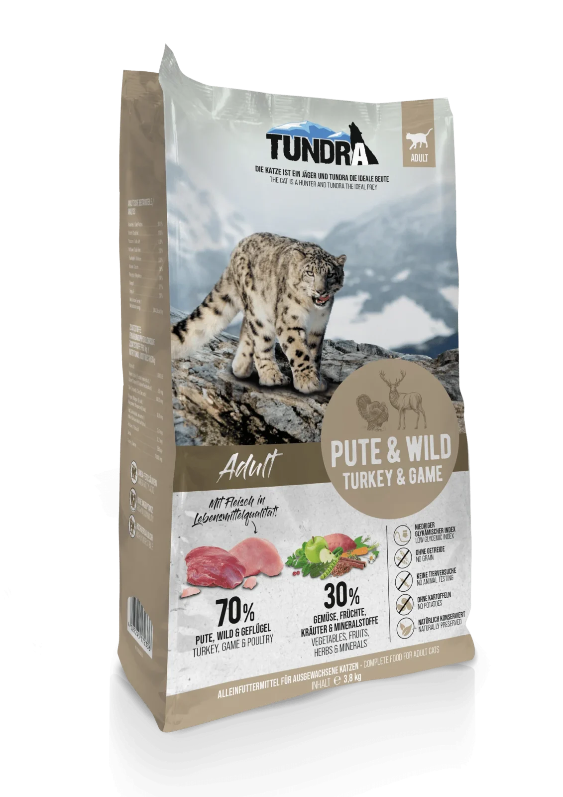 Tundra Katze Trockenfutter Pute und Wild