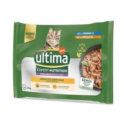 Ultima Cat Expert Nutrition Difficult Appetite Thunfisch & Huhn 4 x 70 g