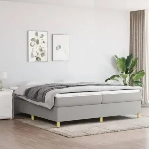 Unterfederung für Bett, hellgrau, 200 x 200 cm, Stoff - HaustierPro