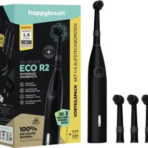 Vegan & tierversuchsfrei ECO R2 Allblack + 3 Refills - Schwarz - HaustierPro