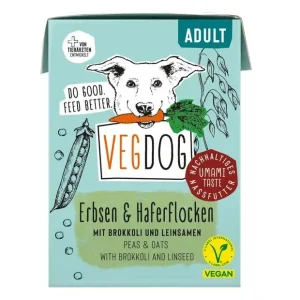 VEGDOG ADULT Erbsen & Haferflocken 200g Tetra Pak