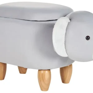 Velvet Storage Animal Stool Grey COALA - HaustierPro