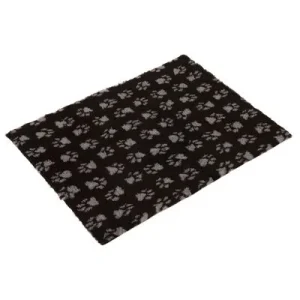 Vetbed® Isobed SL Katzendecke Paw, schwarz/grau L 75 x B 50 cm