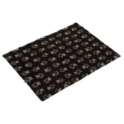 Vetbed® Isobed SL Katzendecke Paw, schwarz/grau L 75 x B 50 cm