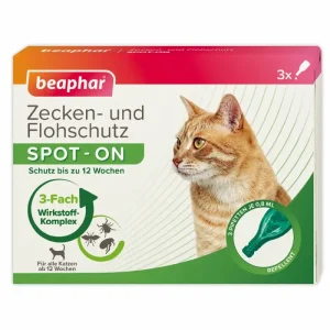 Veterinär empfohlen Beaphar Zecken- und Flohschutz SPOT-ON, 3x0,8ml | 584707 - HaustierPro