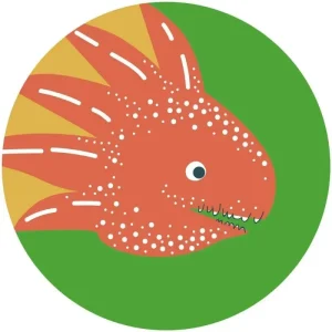 Veterinär-geprüft Komar Deko Sticker - Into Adventure - Little Dino Proto - HaustierPro