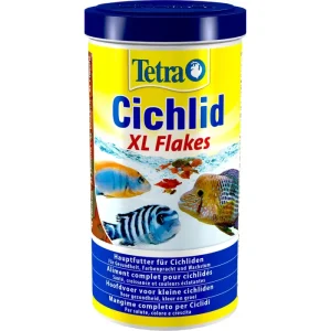Veterinärmedizinisch geprüft Tetra Fischfutter Cichlid XL Flakes 1 L | 482637 - HaustierPro