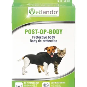 Vetlando Post OP Body schwarz XXXXS | DAS FUTTERHAUS
