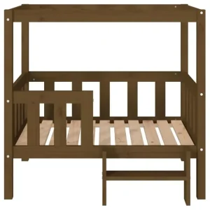vidaXL Hundebett Honigbraun 95,5x73,5x90 cm Massivholz Kiefer - HaustierPro