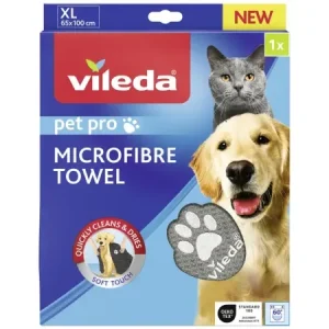 Vileda Pet Pro Microfibre Towel XL Tierhandtuch 1St. mit Naturborsten - HaustierPro