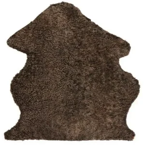 Villy - Imitiertes Kurzhaar Lammfell in braun 60x90 cm - HaustierPro