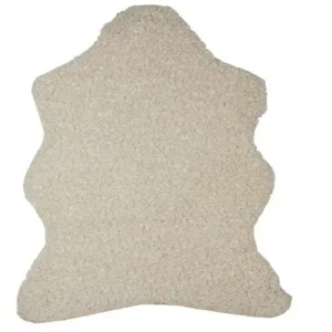 Villy - Imitiertes Kurzhaar Lammfell in weiß 60x90 cm - HaustierPro