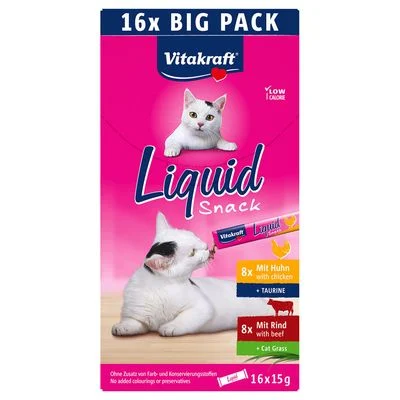 Vitakraft Cat Liquid-Snack Multipack 16 x 15 g (Mix 1)