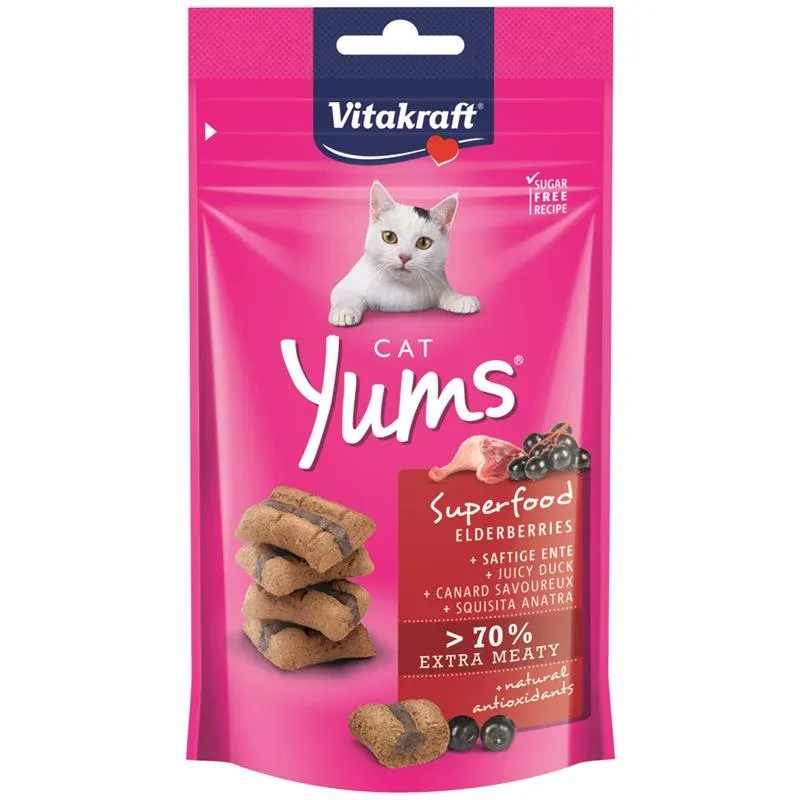 Vitakraft Cat Yums Superfood Holunder 40g