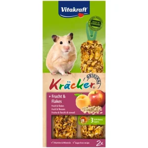Vitakraft Kräcker 2er Frucht Flakes für Hamster 112g | DAS FUTTERHAUS