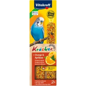 Vitakraft Kräcker 2er für Sittiche Orange & Aprikose 60g | DAS FUTTERHAUS