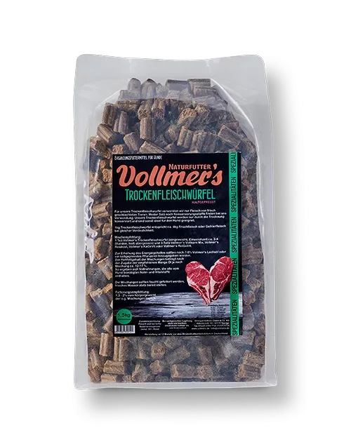 Vollmer's Hundefutter Trockenfleischwürfel