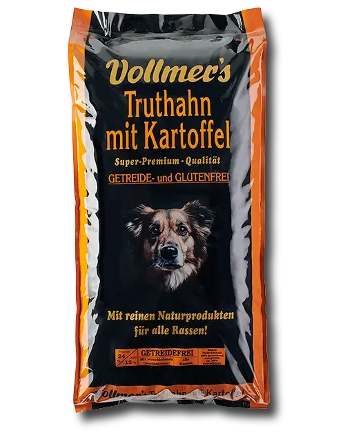 Vollmer's Hundefutter Truthahn mit Kartoffel light
