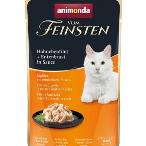 Vom Feinsten Adult Hühnchenfilet & Entenbrust in Sauce 50g | DAS FUTTERHAUS