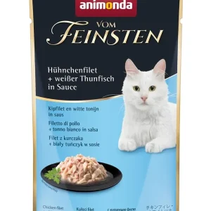 Vom Feinsten Adult Hühnchenfilet & weißem Thunfisch in Sauce 50g | DAS FUTTERHAUS