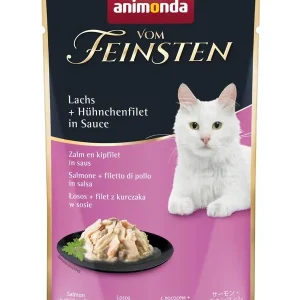Vom Feinsten Adult Lachs & Hühnchenfilet in Sauce 50g | DAS FUTTERHAUS