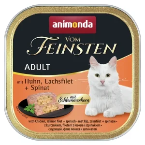 Vom Feinsten Adult Schlemmerkern mit Huhn, Lachsfilet & Spinat 100g | DAS FUTTERHAUS